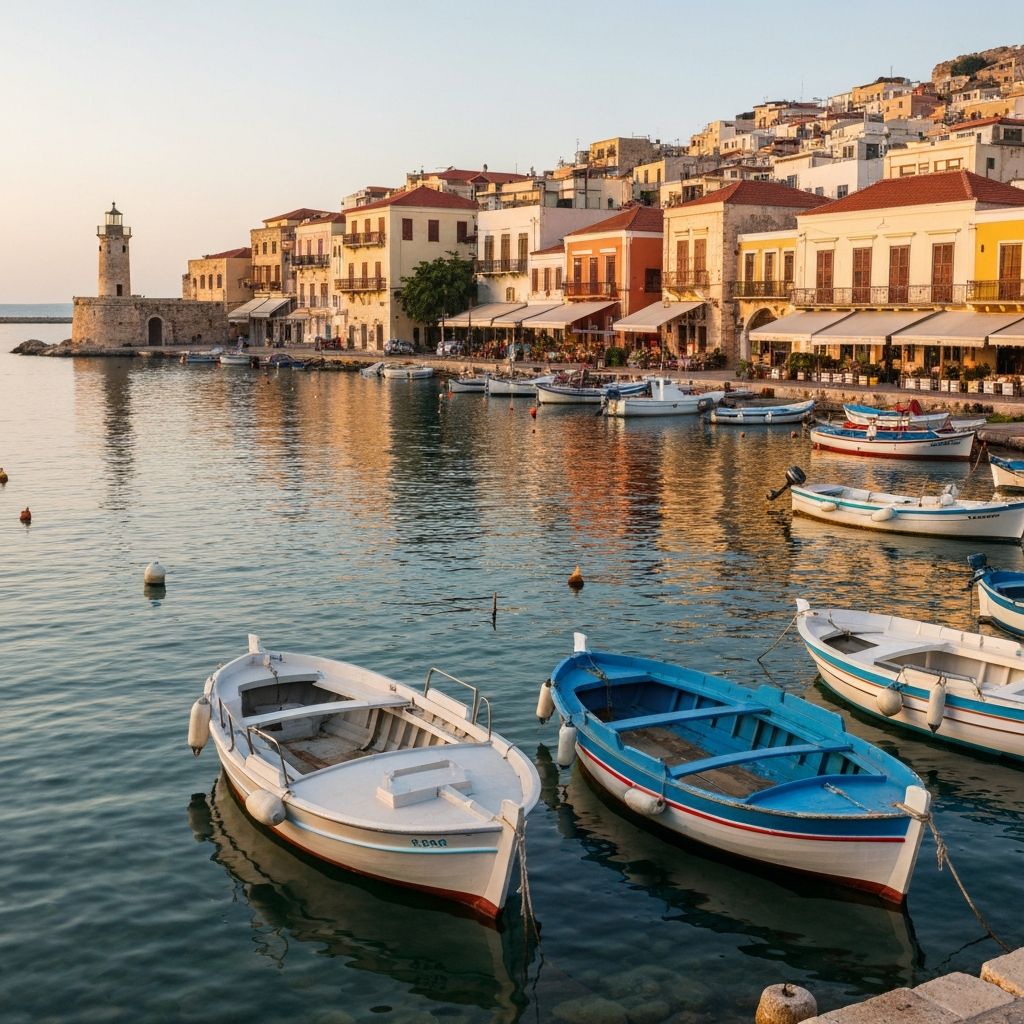 The Venetian harbour in Chania, Crete