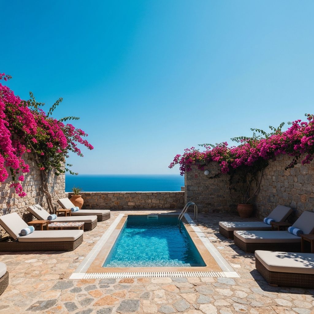View across the Libyan Sea from the south Chania coast